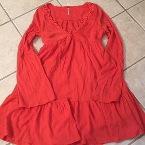 Coral/Redish Orange Free People Dress